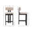 Modern Upholstered Solid Wood Bar Stool With Comfortable Backrest,Counter Stool With Sheet Metal Upholstery And Fixing Set Of 2-28739822