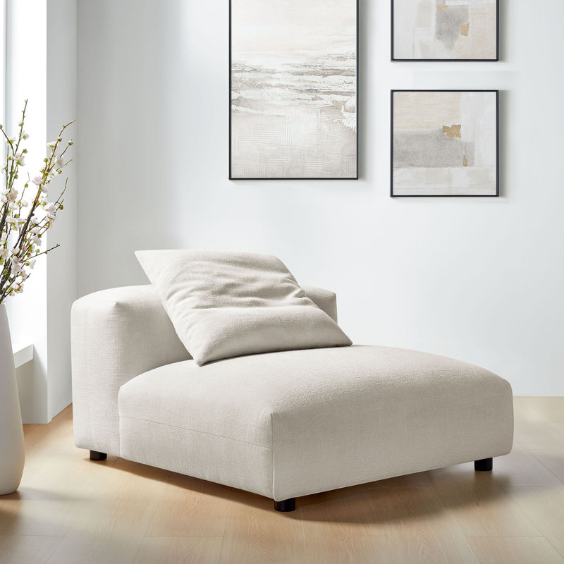 Fauteuil modulaire rembourré Solace, Tissu de sel