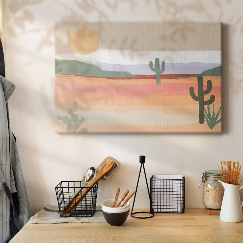 Cactus Plateau II-Gallery, toile tendue, H 12 po x l 18 po