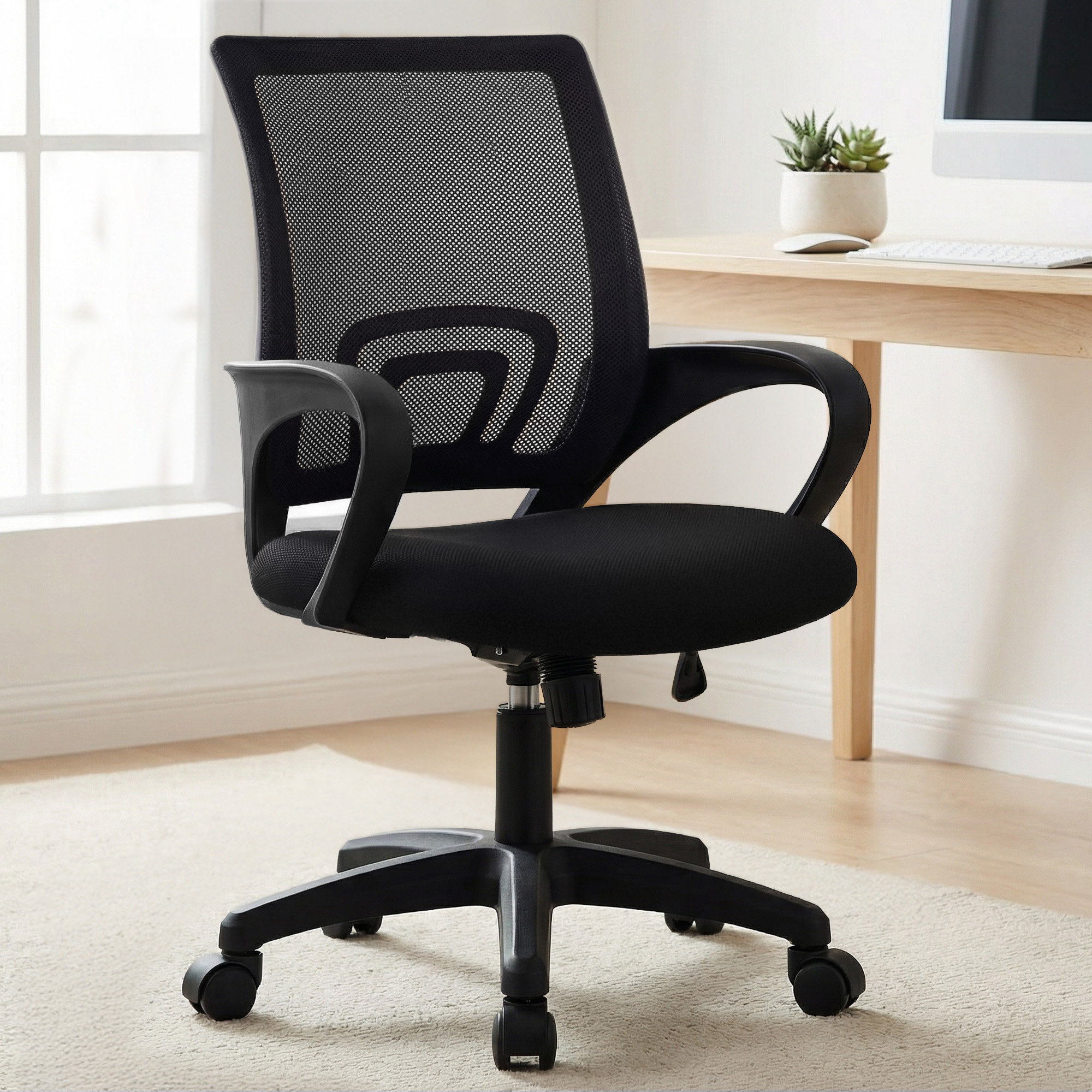 Silla de oficina ergonómica de malla para uso comercial 3