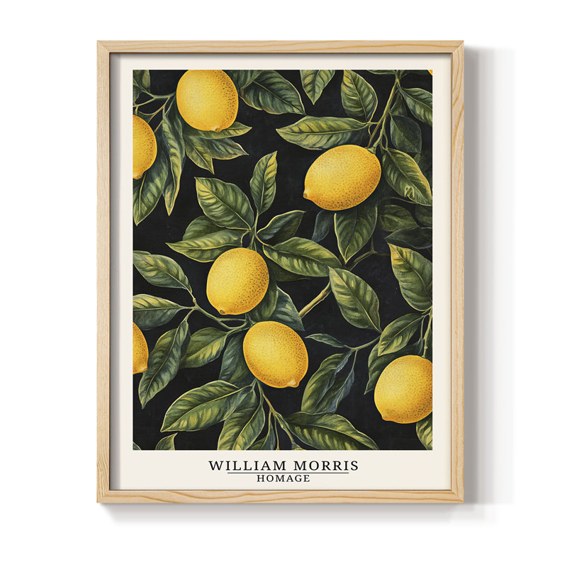 Reproduction encadrée, en bois massif, de la série DL XXIX de Wil Morris, Naturel, H 15 po x l 12 po