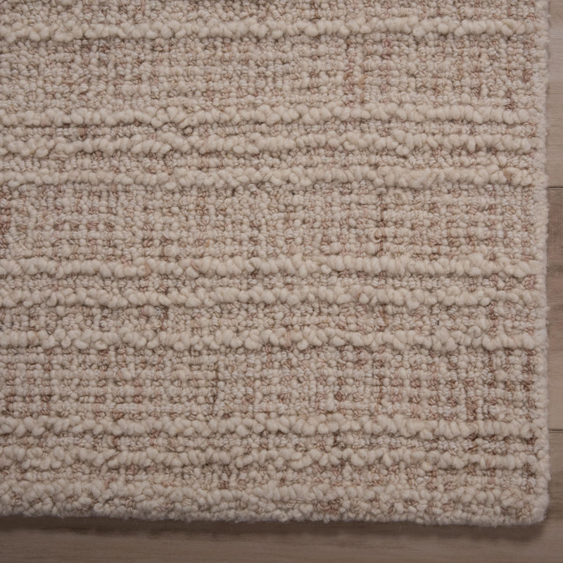 Tapis 100% laine touffeté à la main, Rectangle 7 pi 9 po x 9 pi 9 po