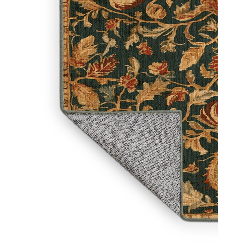 Tapis vert français lavable à la machine, Carré 3 pi