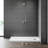 60" W X 30" D Non-slip Shower Base With Matte Black Drain Assembly, Wider Threshold Design-122574550