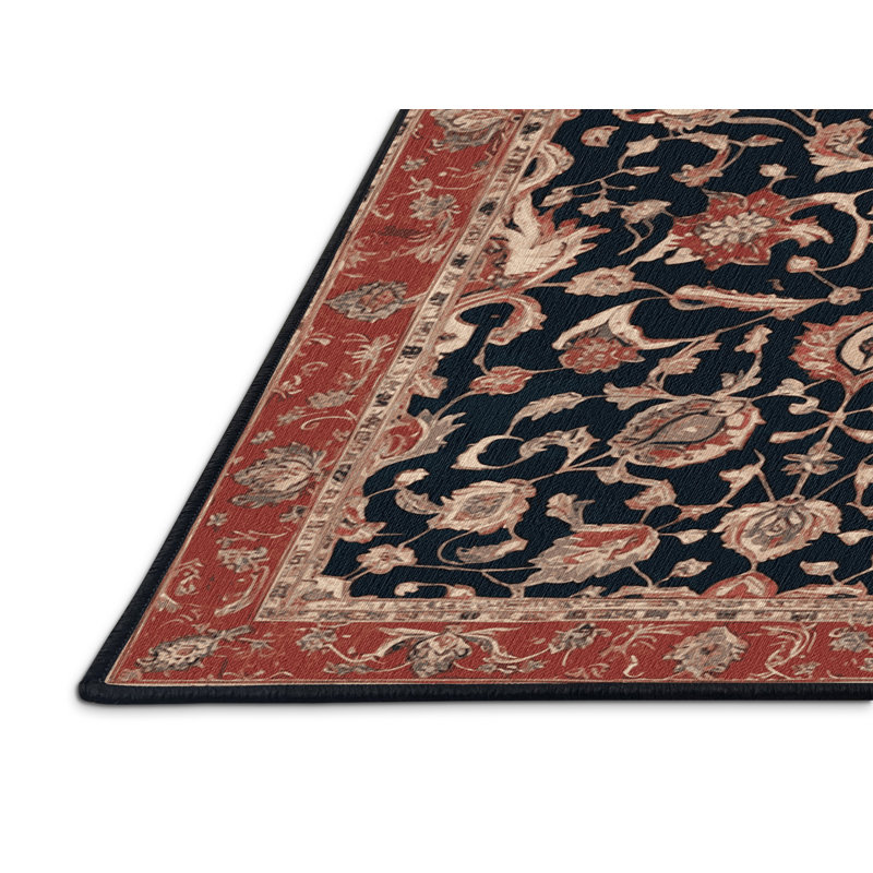 Tapis brun lavable à la machine, Carré 6 pi