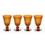 Prism Wine Glasses (Set of 4) - Amber/Honey-1822032767