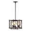 Luminaire suspendu cylindrique à 3 lumières Henrikke