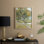 «Vintage Floral Print» CCXLVII, reproduction encadrée - bois massif