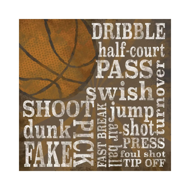 All Star Sports IV by Tara Reed - Wrapped Canvas Print, 30.48 cm H x 30.48 cm W