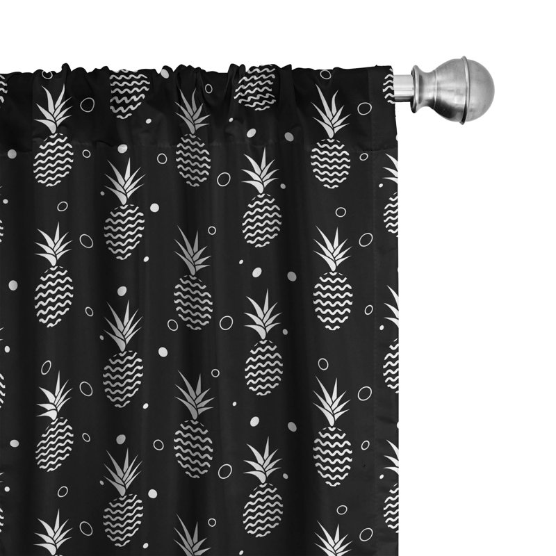 Semi-Sheer Rod Pocket Curtain Panels, 28" x 84"