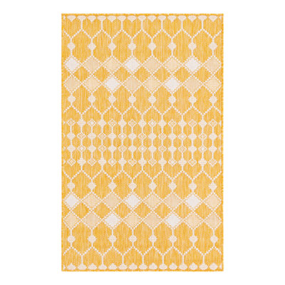 Tapis intérieur / extérieur jaune Artressia