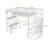 Full Metal Loft Bed With LED Lights, Charging Station, Desk And Storage Shelves-473740970