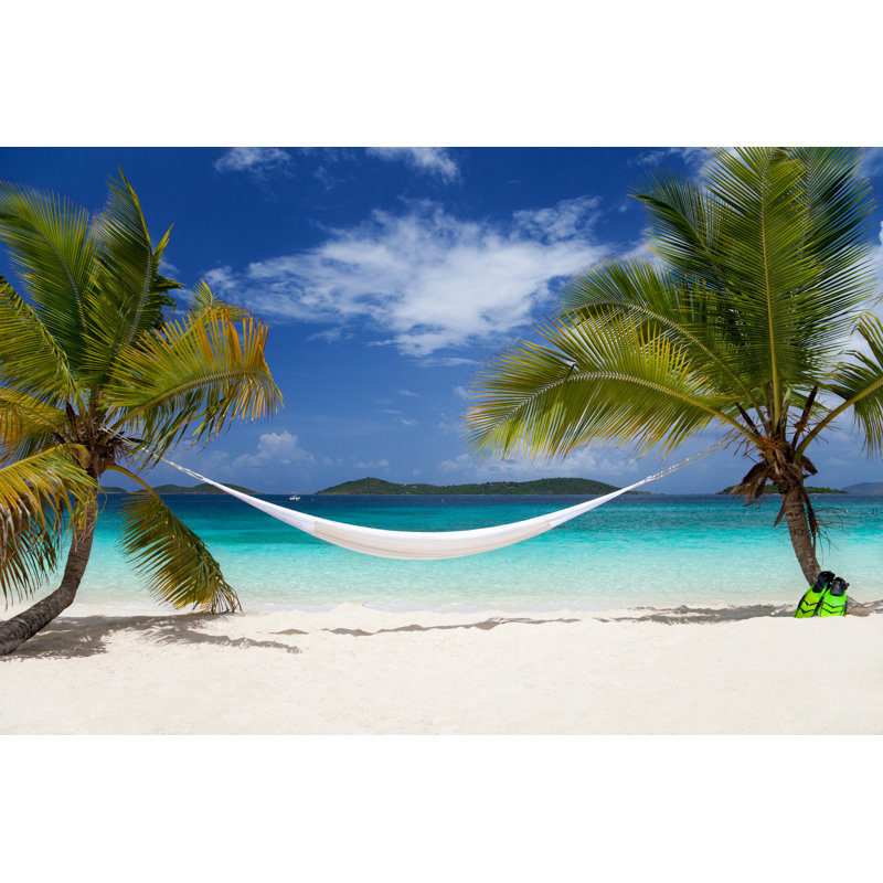 Caribbean Beach - Wrapped Canvas Print, 51cm H x 76cm W x 3.8cm D