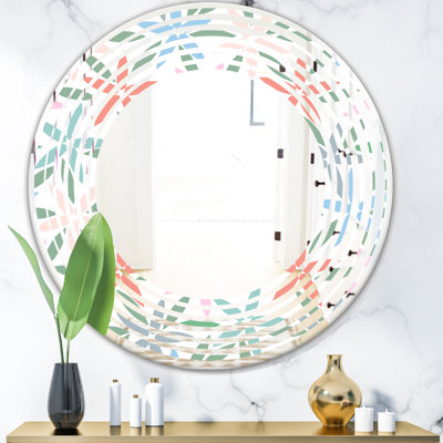 Space Rhombus Geometric Modern Wall Mirror