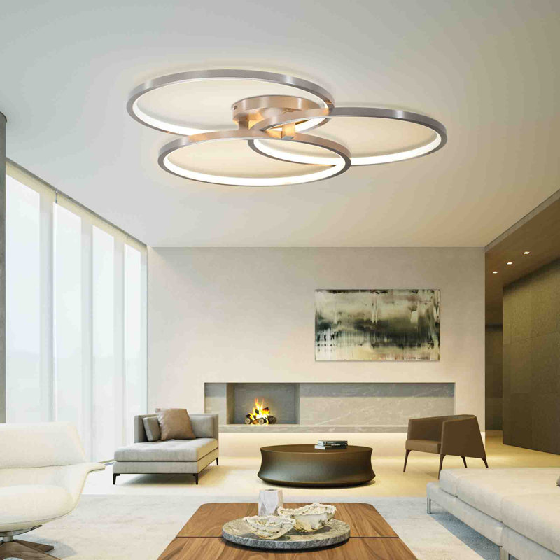 Ignatz Acrylic LED Semi Flush Mount