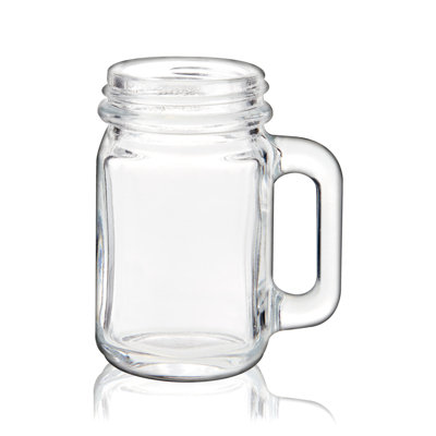 True Mason Jar Shot Glasses, Mini Mason Jar Shot Glasses With Handle, 1 Ounce Shot Glass, Set Of 6, Glass