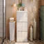 Meuble-lavabo 30 po avec lavabo en céramique et 2 tiroirs pleine extension, meuble-lavabo autoportant avec poignée libre à 45 °, glissières de tiroir à fermeture en douceur-1709726427