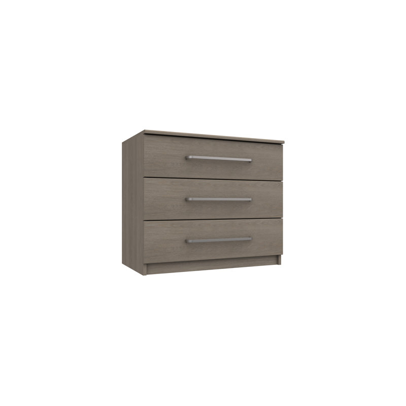 Bushnell 72.5cm W 3 - Drawer Chest of Drawers, Grey
