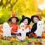 Ensemble de 3 décorations de jardin d'Halloween fantôme pour la fête d'Halloween