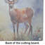 Deer Glass Cutting Board Large