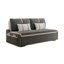 Canapé-lit causeuse gris foncé 100% polyester-1189142205