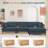Chenille L-Shaped Sectional-1140890945
