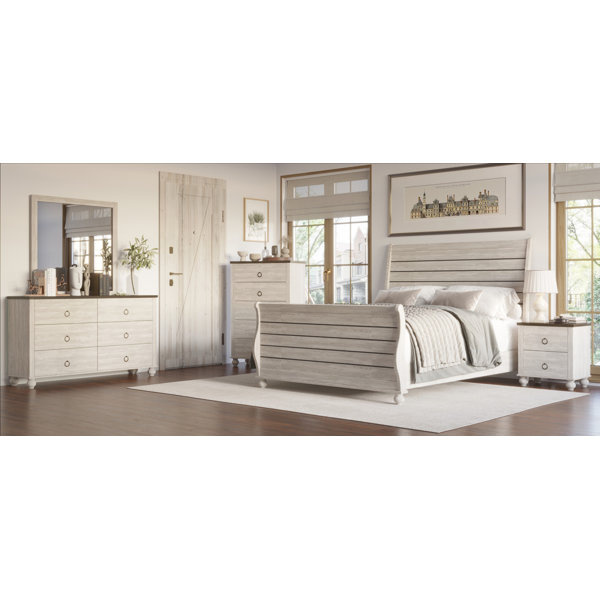 Laurel Foundry Modern Farmhouse Withyditch Wood Bedroom Set With