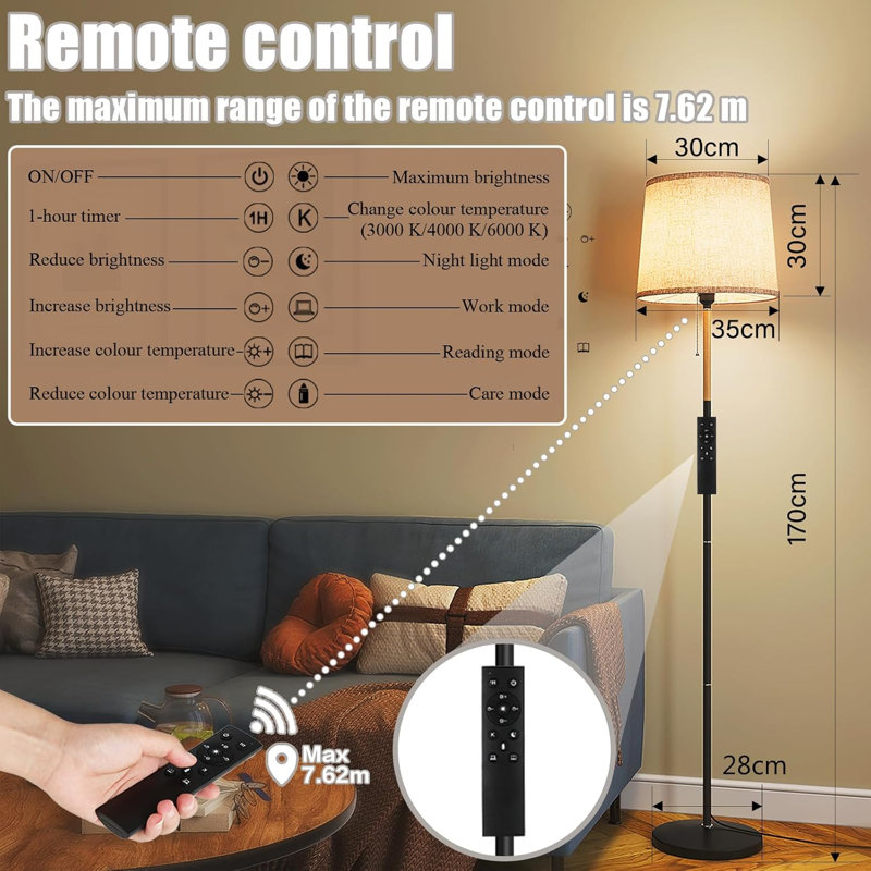 Floor Lamp, Beige