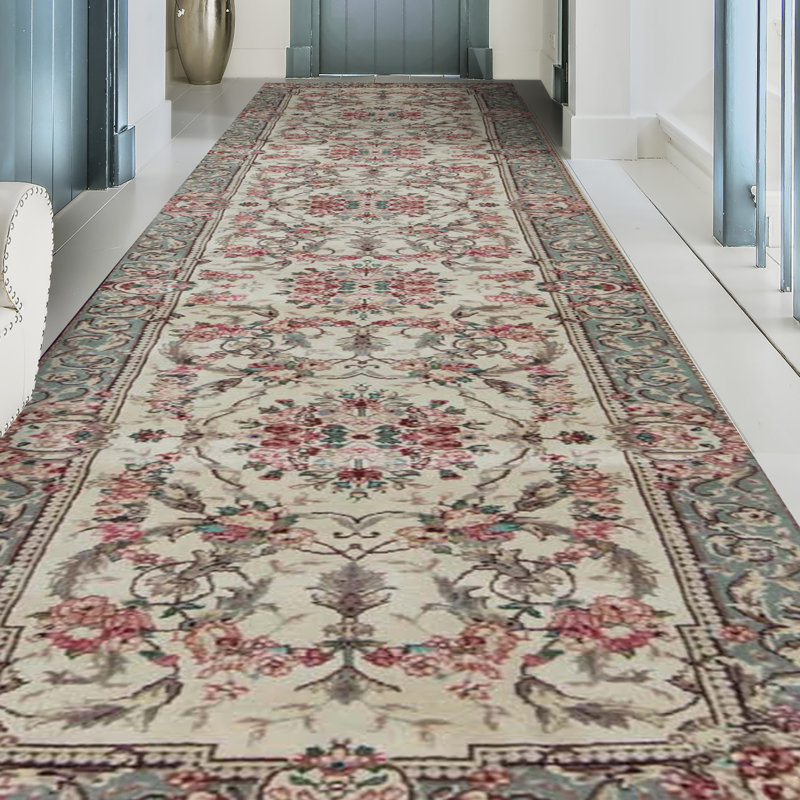 Wool Oriental Area Rug, Runner 2'6" x 9'