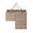 DTX Intl 14-Inch Wicker Staircase Basket with Handles - Handmade L-Shaped Woven Seagrass Stair-Style Storage Organizer - Durable Container-1853452627