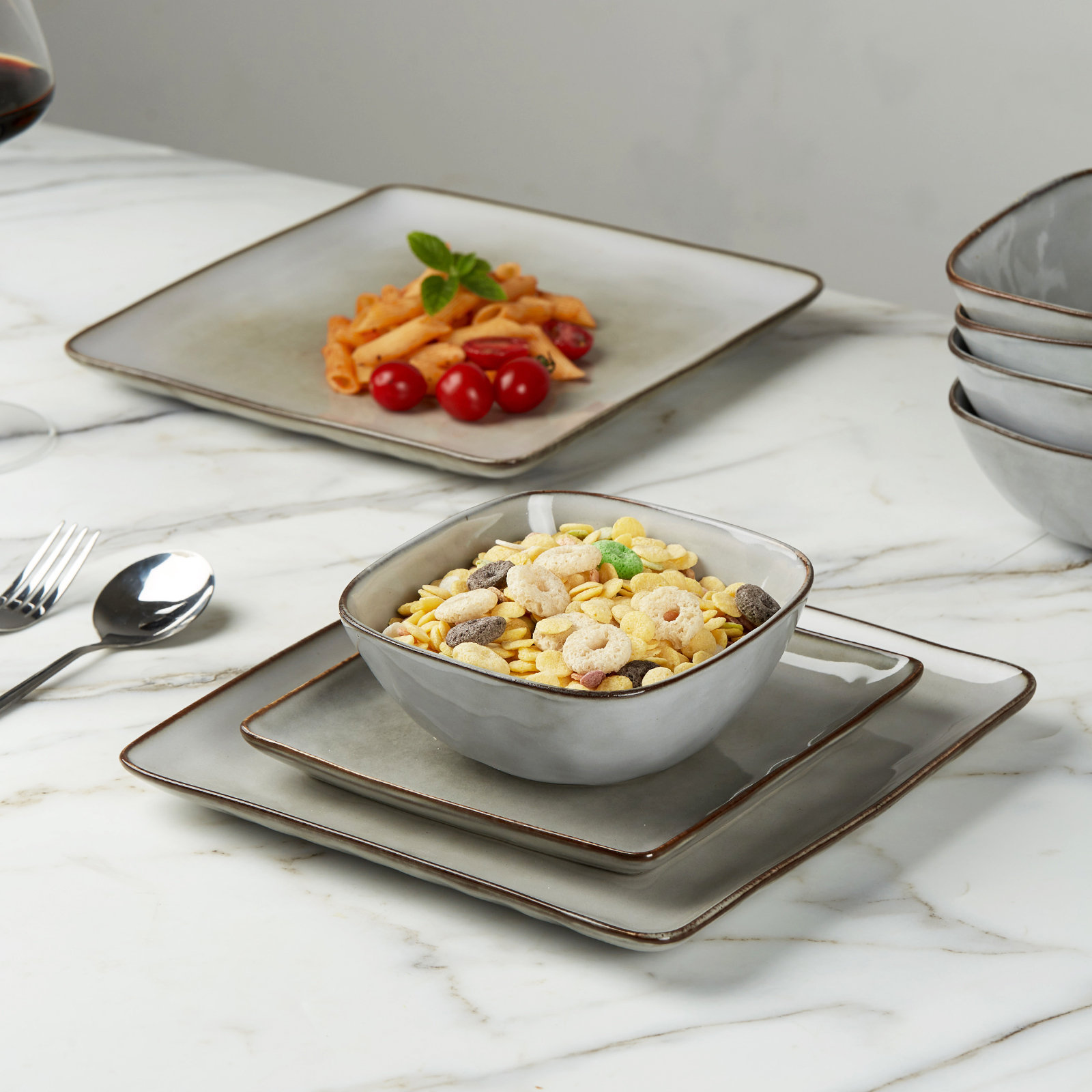 Mercer41 Stoneware Dinnerware Sets, 18-Piece Dish Set | Wayfair