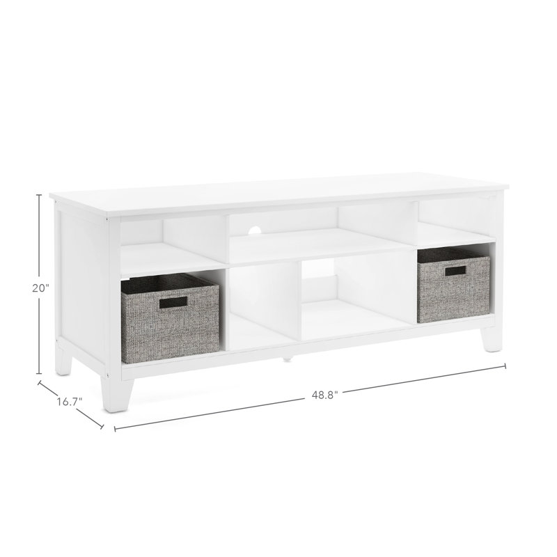 Martha Stewart Living and Learning Media Console and Bookcase, White