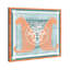 Casablanca to Paris Peach Print Glam Jungle by Oliver Gal, Black Frame, 12 x 12-1079040910-1079041009