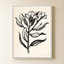 «Ink Flower I Cream» par Sara Zieve Miller - Impression sur toile