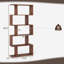Bibliothèque géométrique à 5 niveaux H 62,5 po x l 27,5 po-845602680-1025921644