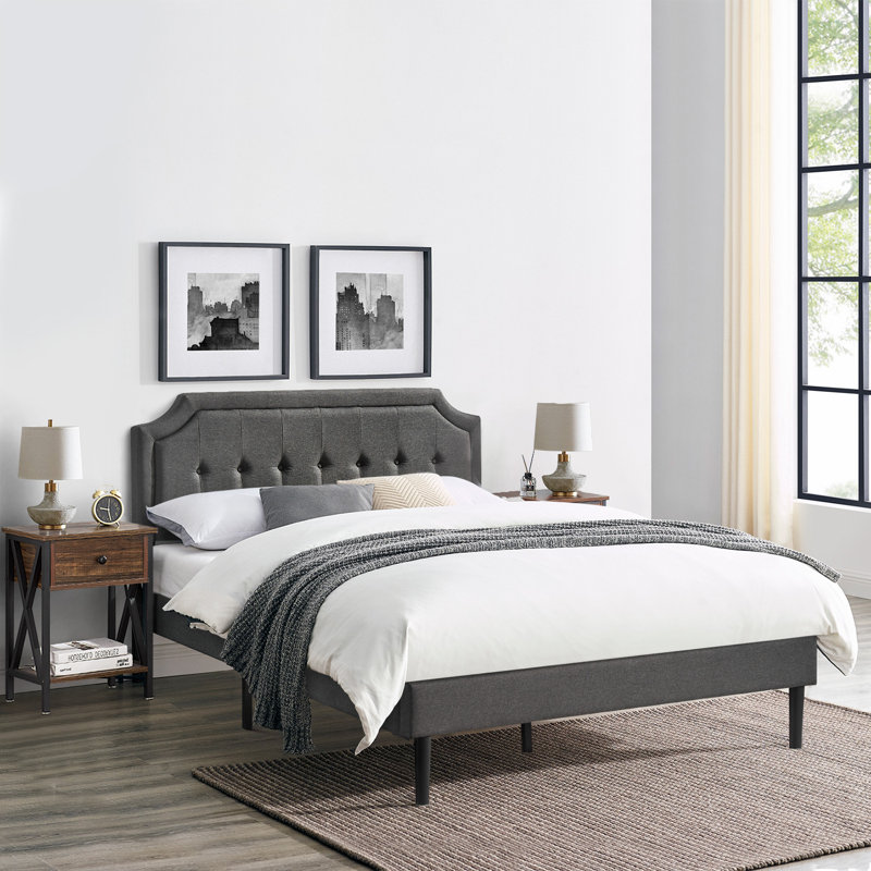 Kempst Steel Piece Bedroom Set, Brown, Queen