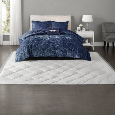 Ensemble de literie en velours luxueux, polyester hypoallergénique, style moderne pour la maison