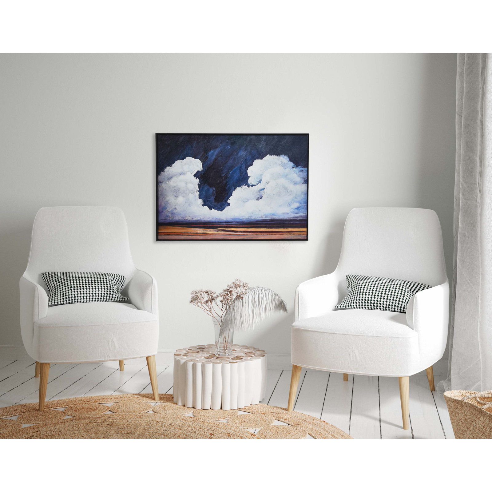 Modern Floater Frame Painting
