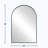 Zakria Aluminium Arch Wall Mirror-559954477-559954478