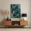 «Abstract Florals 79», art mural en métal bleu-754835399