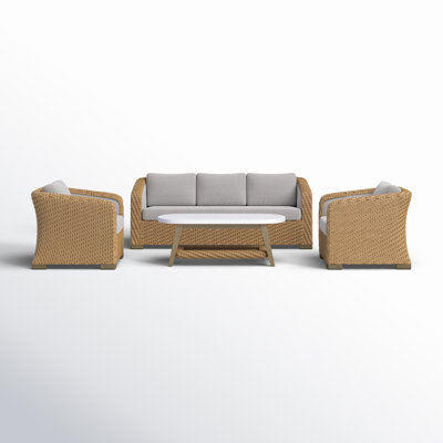 Edicott 5 - Person Patio Conversation Sets with Cushions