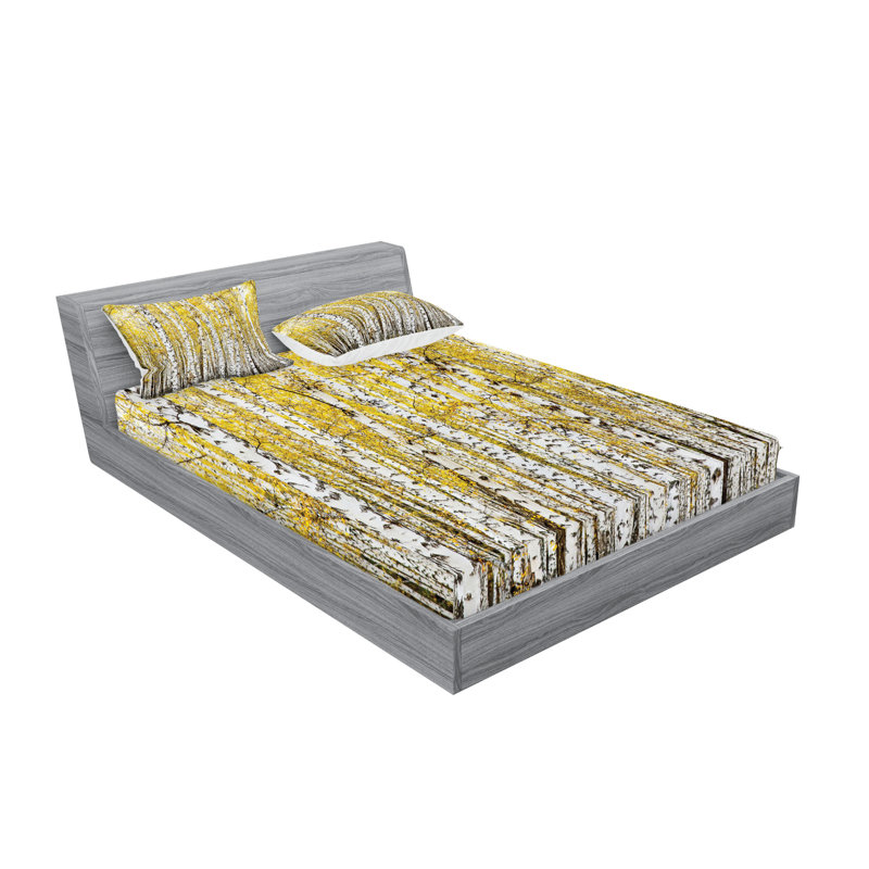 Drap-housse et coussin décoratif Ambesonne, Ensemble de draps pour très grand lit californien