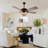  52'' Ceiling Fan With Light Kit
