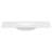 48" White Composite Bathroom Vanity Top with Integrated Sink, 3-Hole Pre-Drilled Rectangular Basin Countertop(only sink )