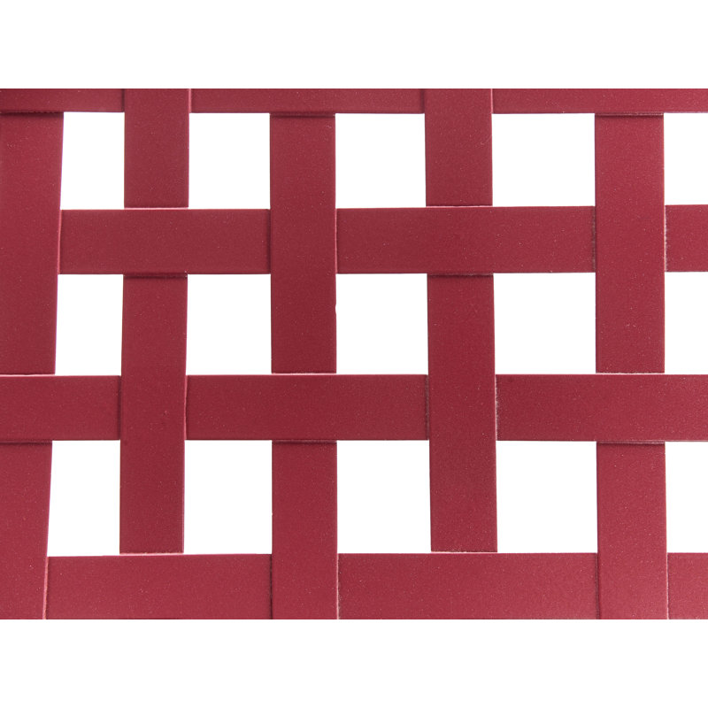 Round Metal Outdoor Bistro Table , 70cm W 70cm D, Burgundy