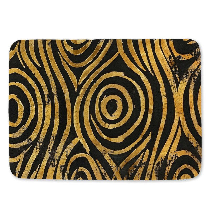 Darisha Microfiber / Microsuede Non-Slip Bath Mat, 21"W