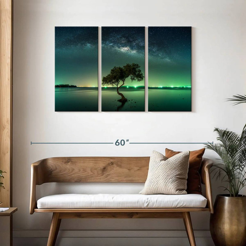 Oberle Milky Way Over Tree, 28" H x 45" W