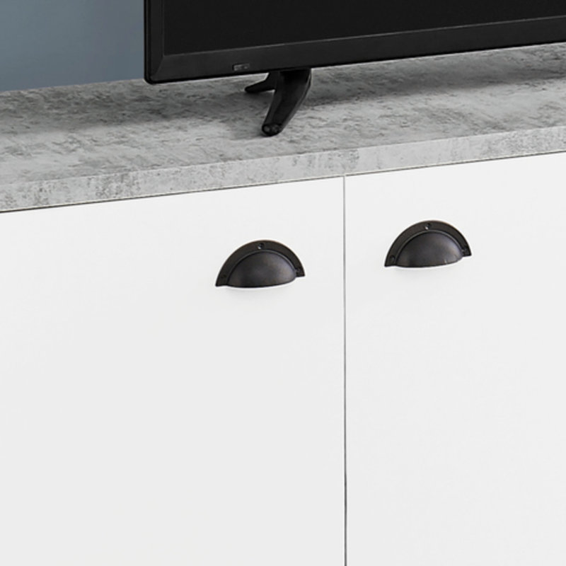 Modern 60-Inch TV Stand With Storage, Industrial Design For Living Room And Bedroom, Media Entertainment Center
