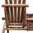 Gwen Solid Wood Double Adirondack Chair with Table