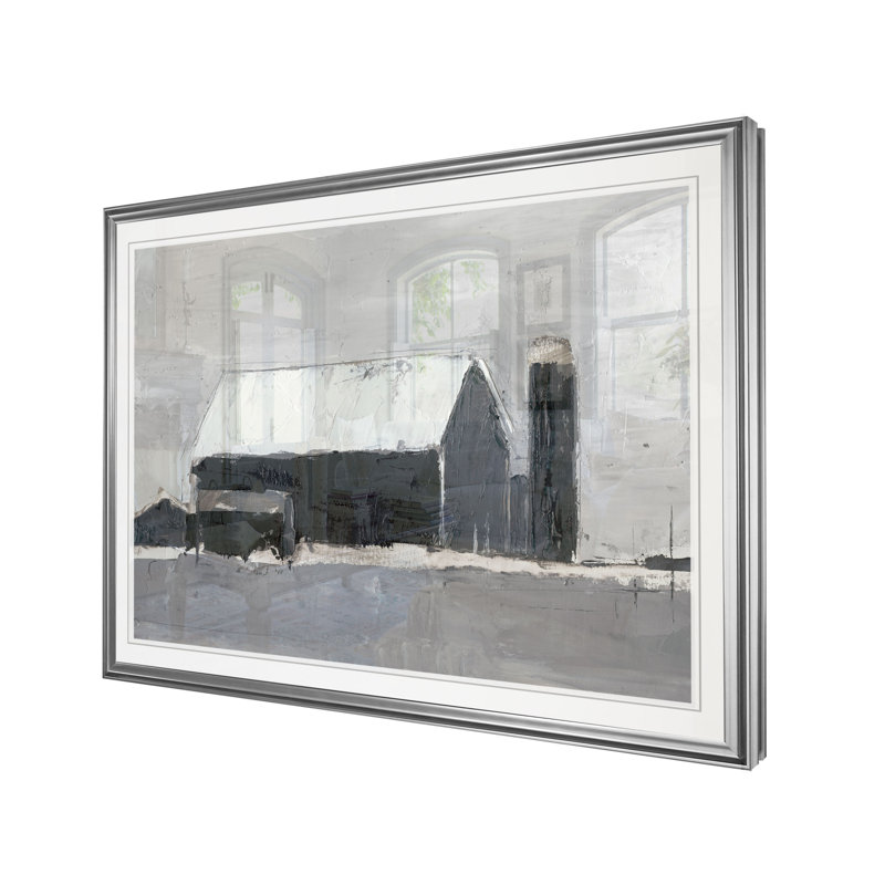 « dynamic grange i », impression, H 22 po x l 30 po x P 1,5 po, Cadre argenté